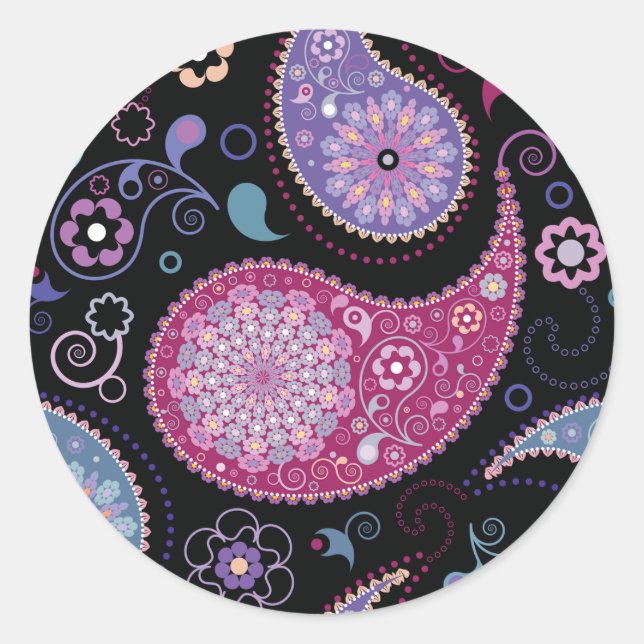 Paisley Background Stickers (Front)