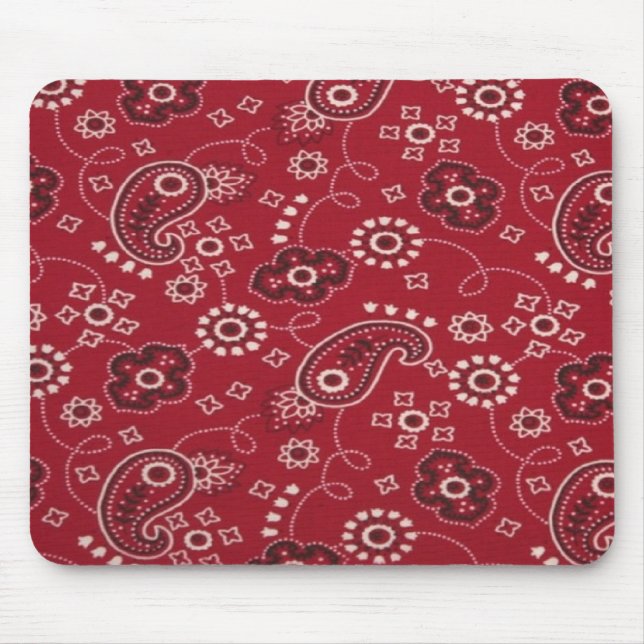 Paisley Bandanna Design Mouse pad (Front)