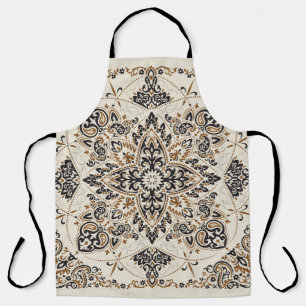 Paisley Bandanna Print Silk Design Apron
