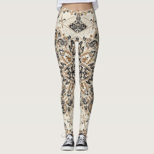 Paisley Bandanna Print Silk Design Leggings
