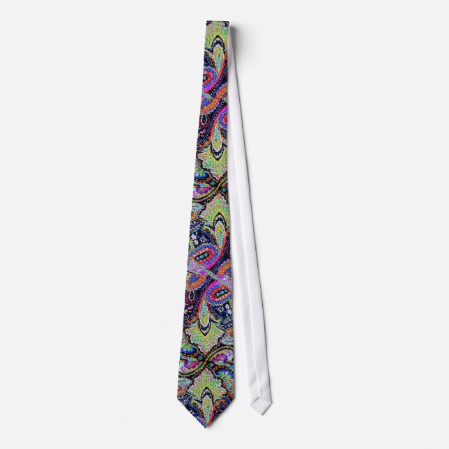 Paisley Blue 2 neg Tie (Front)