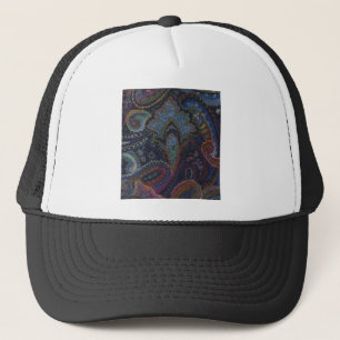 Paisley Blue Trucker Hat