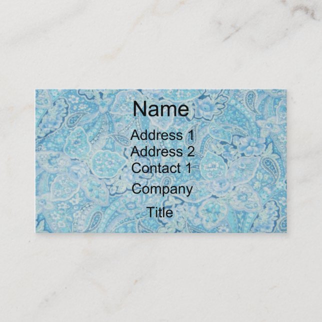 Paisley Blues Business Card (Front)