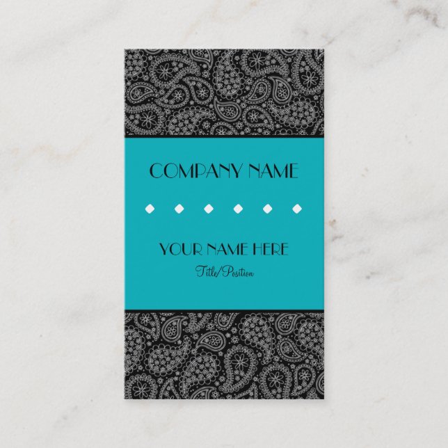 Paisley Business Card (Front)