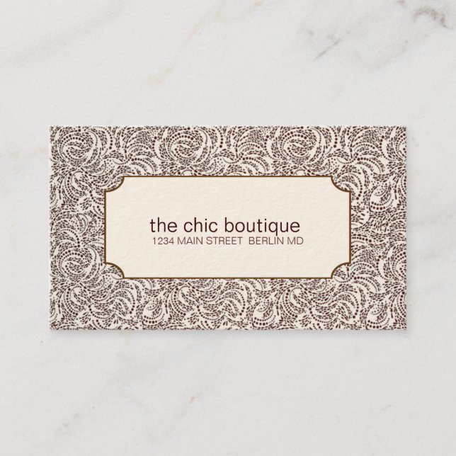 Paisley Business Cards (Front)