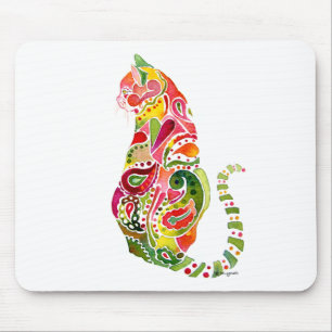 Paisley Cat Mousepad