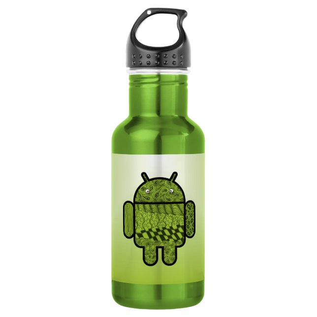 Paisley Character for the Android™ Robot 532 Ml Water Bottle (Front)