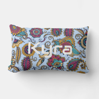 Paisley Colourful, Throw Pillow with name