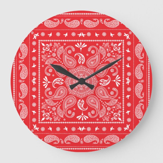 Paisley Design-1 Acrylic Wall Clock (Front)