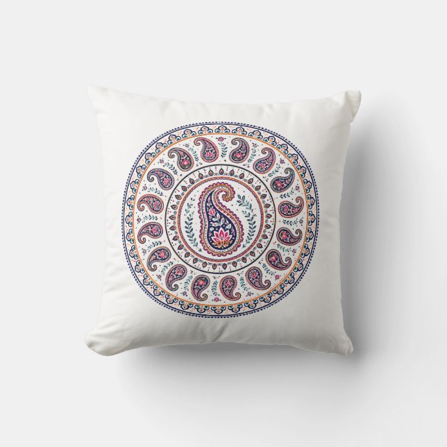 Paisley design cushion (Front)