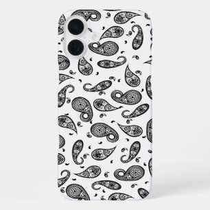 Paisley Design Customise colour background & Text iPhone 16 Plus Case