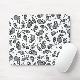 Paisley Design Customise colour background & Text Mouse Pad