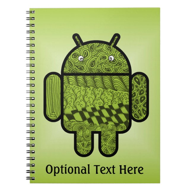 Paisley Doodle Character for Android™ Notebook (Front)