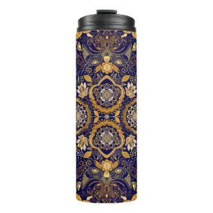 Paisley Elegance: Textile Design Pattern Thermal Tumbler
