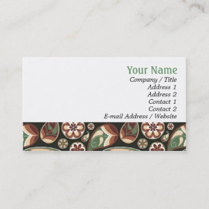 Paisley & Floral Business Cards