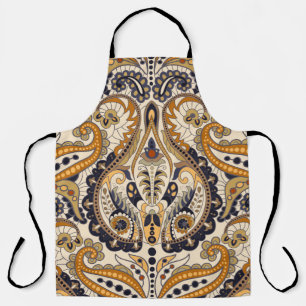 Paisley Floral: Colourful Seamless Design Apron