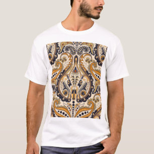 Paisley Floral: Colourful Seamless Design T-Shirt