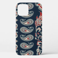 Paisley floral, damask vintage pattern.