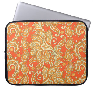 Paisley Floral ethnic seamless Pattern. Arabic Orn Laptop Sleeve