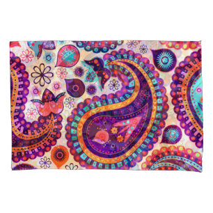 Paisley Floral Indian Seamless Ornament Pillowcase