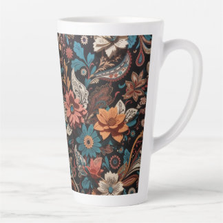 Paisley Floral Latte Mug