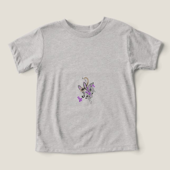 Paisley Floral Motif – Boho White Purple Orange  (Design Front)