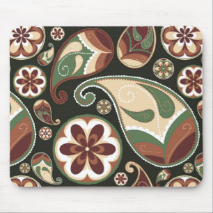 Paisley & Floral Mousepad