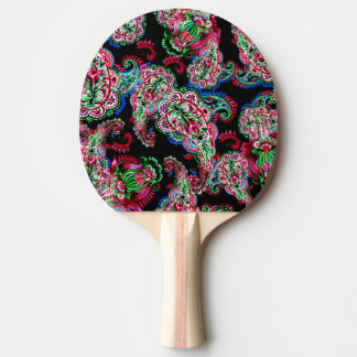 Paisley Floral Pattern, Ethnic Background. Ping Pong Paddle