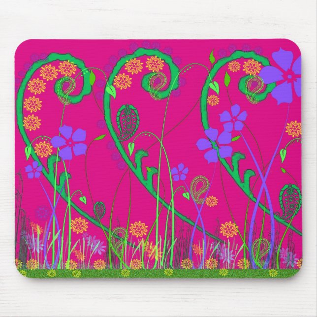 Paisley Garden Mousepad (Front)