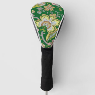 Paisley Garden Stylised Floral Embroidery Golf Head Cover