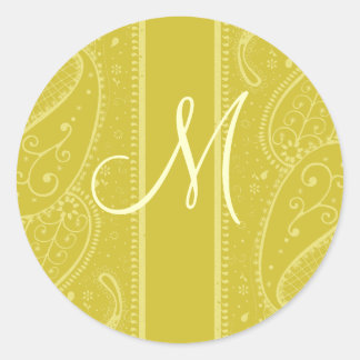 Paisley Gold Stickers