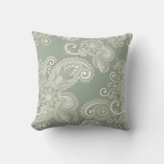 Paisley/Ham Pattern Cushion (Front)