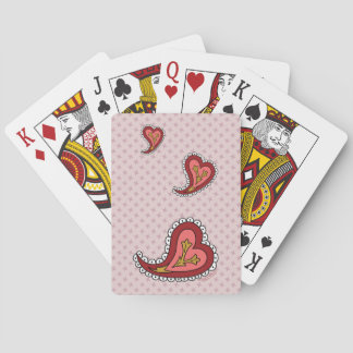 Paisley Heart Classic Playing Cards