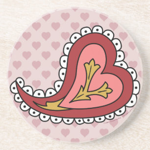 Paisley Heart Coaster