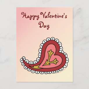 Paisley Heart Postcard