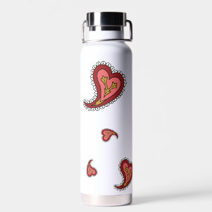 Paisley Heart Water Bottle