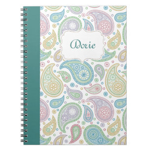 Paisley in Peacock Notebook