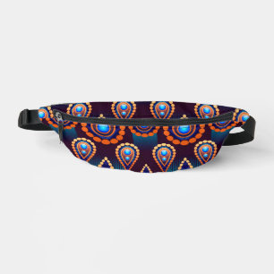 Paisley Like Colourful Jewel Pattern Bum Bags