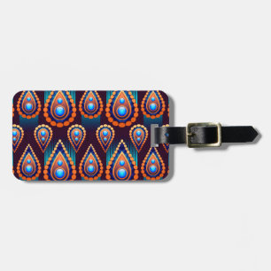 Paisley Like Colourful Jewel Pattern Luggage Tag