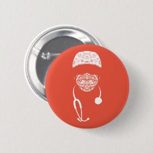 paisley med mask button