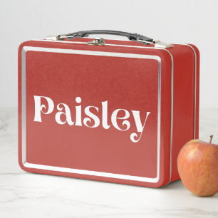 Paisley Metal Lunch Box