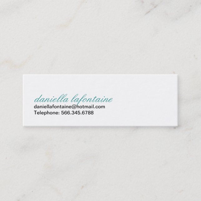 Paisley Mini-Calling Cards (Front)