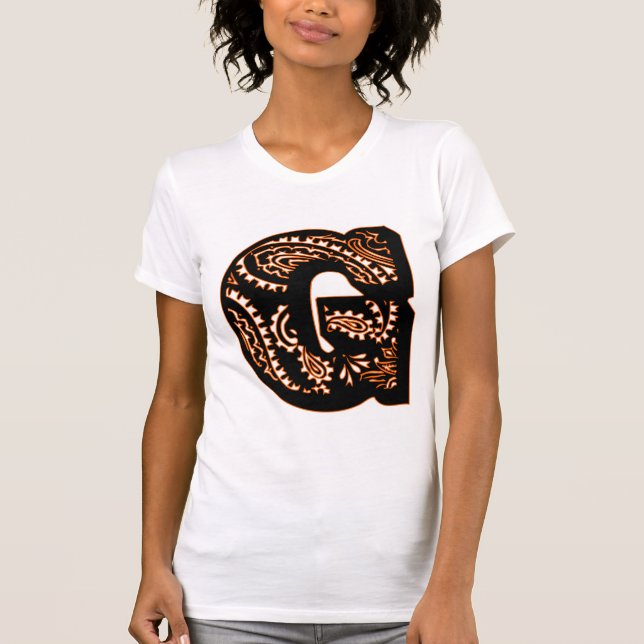 Paisley Monogram - G T-Shirt (Front)
