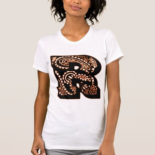 Paisley Monogram - R T-Shirt (Front)