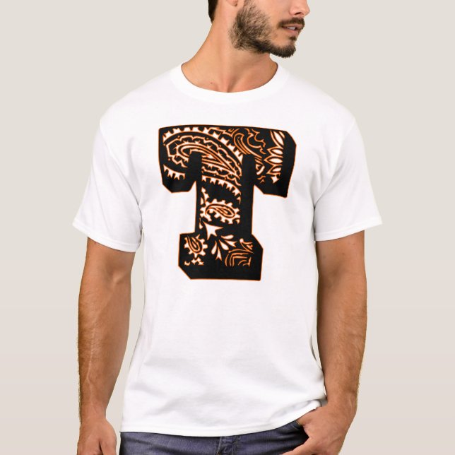Paisley Monogram - T T-Shirt (Front)
