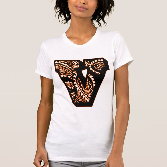 Paisley Monogram - V T-Shirt (Front)