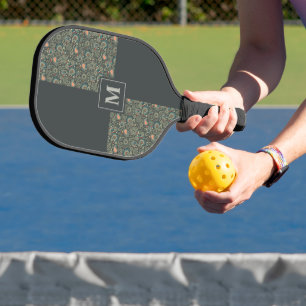 Paisley Monogrammed Pickleball Paddle