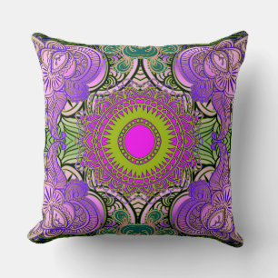 Paisley Mosaic Pattern II + your ideas Cushion