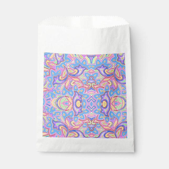 Paisley Multi Personalised Small Gift Bag (Front)