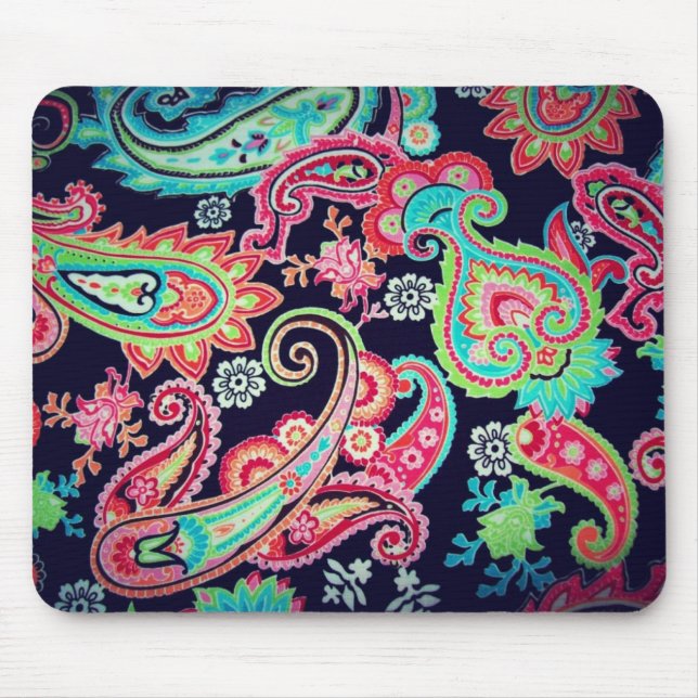 Paisley Paradise Mouse Pad (Front)
